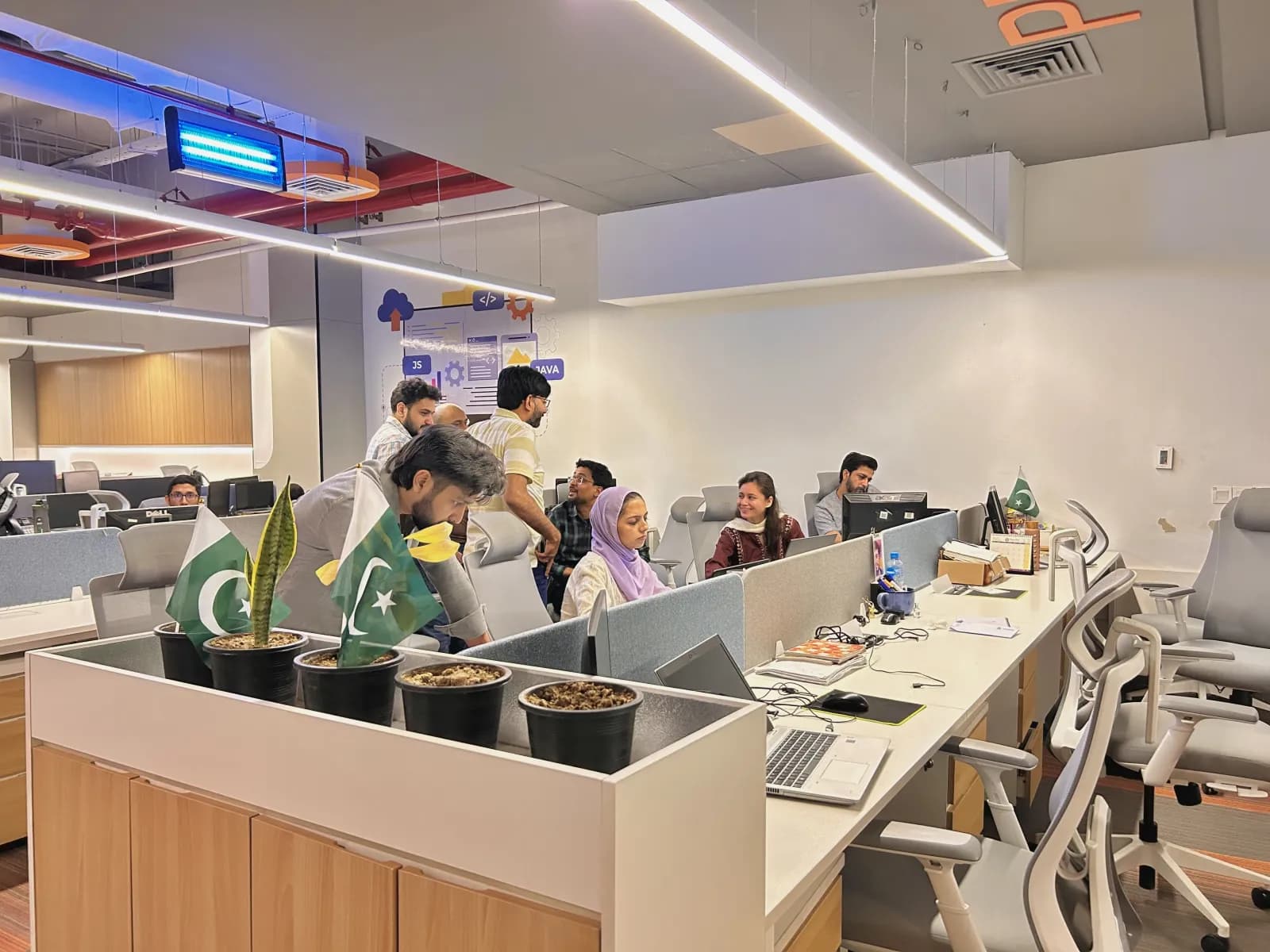 The open-plan Keenu office floor