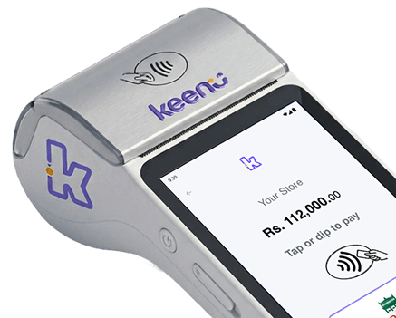Keenu POS displaying a payment